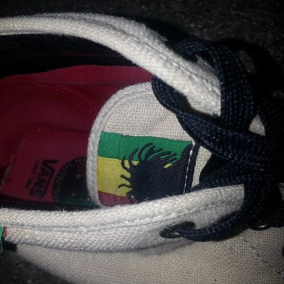 VANS CLASSIC-Montreal Reggae Festival SAMPLE HEMP Shoes-RARE-Sz-8-NEAR MINT - Picture 6 of 9
